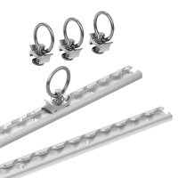 PROPLUS Bindrails Set Met 4 Stud Fitting, 2x60cm, 6-delig