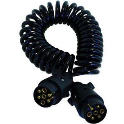 Spiral cable 3.5m, 2 X 7-pin