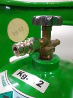 Adapter Gasfles Koudemiddel Aircogas R134a, 11mm, Hoge Druk