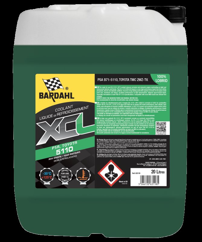bardahl-xcl-groene-koelvloeistof-psa-511-psa-b71