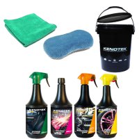 Seau KENOTEK+4 Produits+eponge+tissu+Éponge