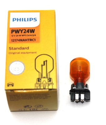 PHILIPS Pwy24w Car bulb Orange 12v 24w