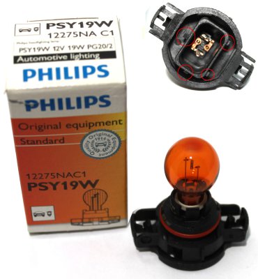 PHILIPS Psy19w Car bulb Orange 12v 19w - Pg20/2