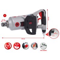 KS-TOOLS1" Supermonster Krachtige Pneumatische Slagmoersleutel, 3405nm | 515.3270