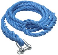 JUMBO Câble De Remorquage Bleu, 400cm, 3000kg Avec Drapeau D'avertissement