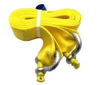 JUMBO Towing rope yellow, 420cm, 10 000kg, Anchor fasteners