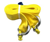 JUMBO Corde De Remorquage Jaune, 420cm, 10 000kg, Fermoirs D'ancrage