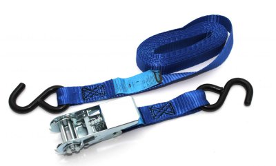 JUMBO Strapskin Bleu Avec Crochet En S Supplémentaire, 500cmx25mm, 560kg