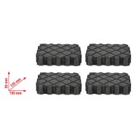 KS-TOOLS 160.0391-td Universele Opnamerubbers Voor Hefbrug, 155x125x35mm, 4st