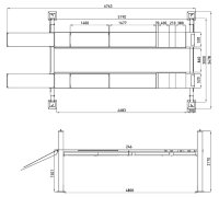 REQUAL REQ1107 | REQUAL Palan à 4 Colonnes 4,5t (400v) |comprend Le Montage Et L'inspection