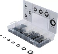 BGS TECHNIC 74414 Assortiment Borgringen/klemringen, M3-m12, 340-delig