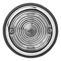 PROPLUS Markeringslamp Wit, Rond 70mm, Chroom Rand, 12v/24v