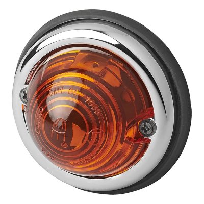 PROPLUS Markeringslamp Oranje, Rond 70mm, Chroom Rand, 12v/24v