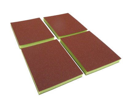 FINIXA Sharp Foam Pad P500, Base Coat Prep, 120x98x13mm, P500 (4st) | FINIXA Sfp 0500/5