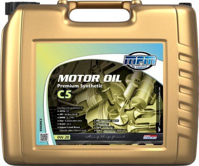 MPM Motorolie 0w-20 Premium Synthetic C5, 20l