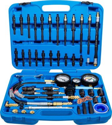 BGS TECHNIC 8401 Compressie- En Lektestset Voor Benzine- En Dieselmotoren