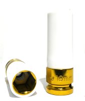DELTACH 1/2" (12.5mm) Power Cap Long 19mm Jaune