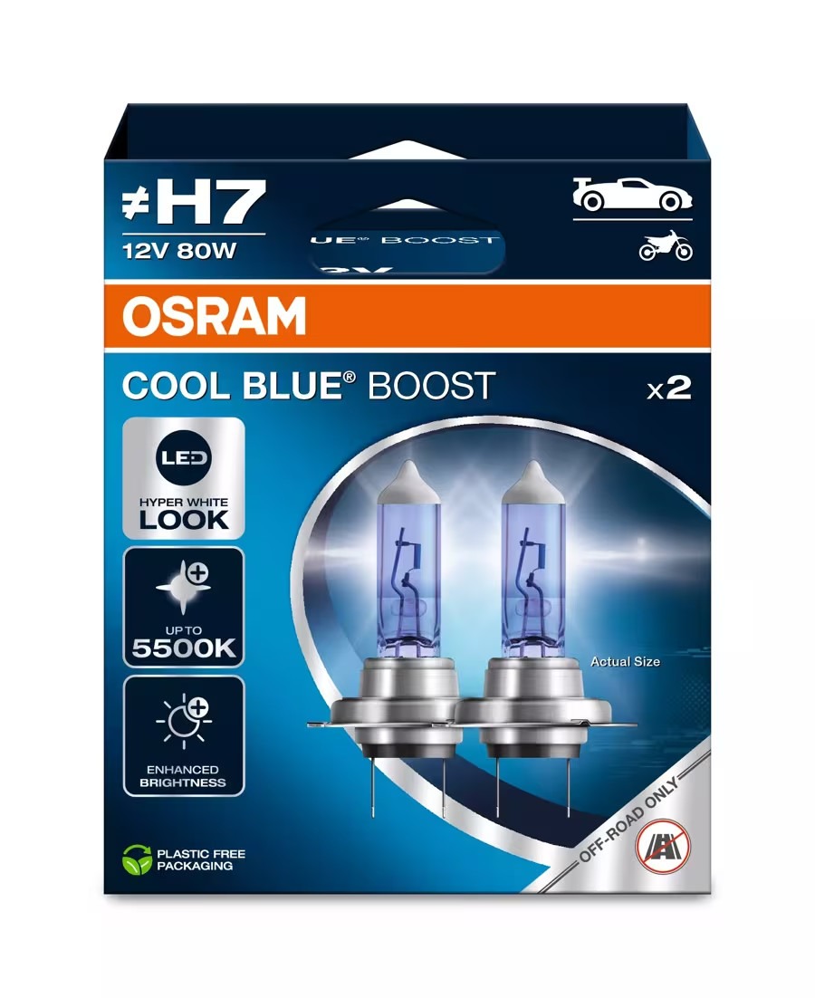 OSRAM 62210CBB-H7 LAMPENSET  COOL BLUE BOOST 12V 80W
