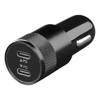 ProPlus car charger USB-C fast charger 2x USB Type-C 12/24V 3100mA