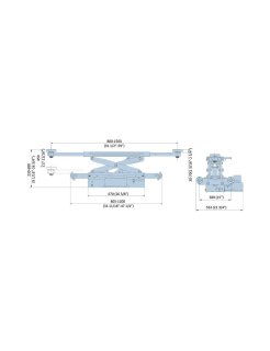 EAE EE-CJ3SA brugkrik voor 4-palenhefbrug, pneumatisch, 3 ton hefvermogen