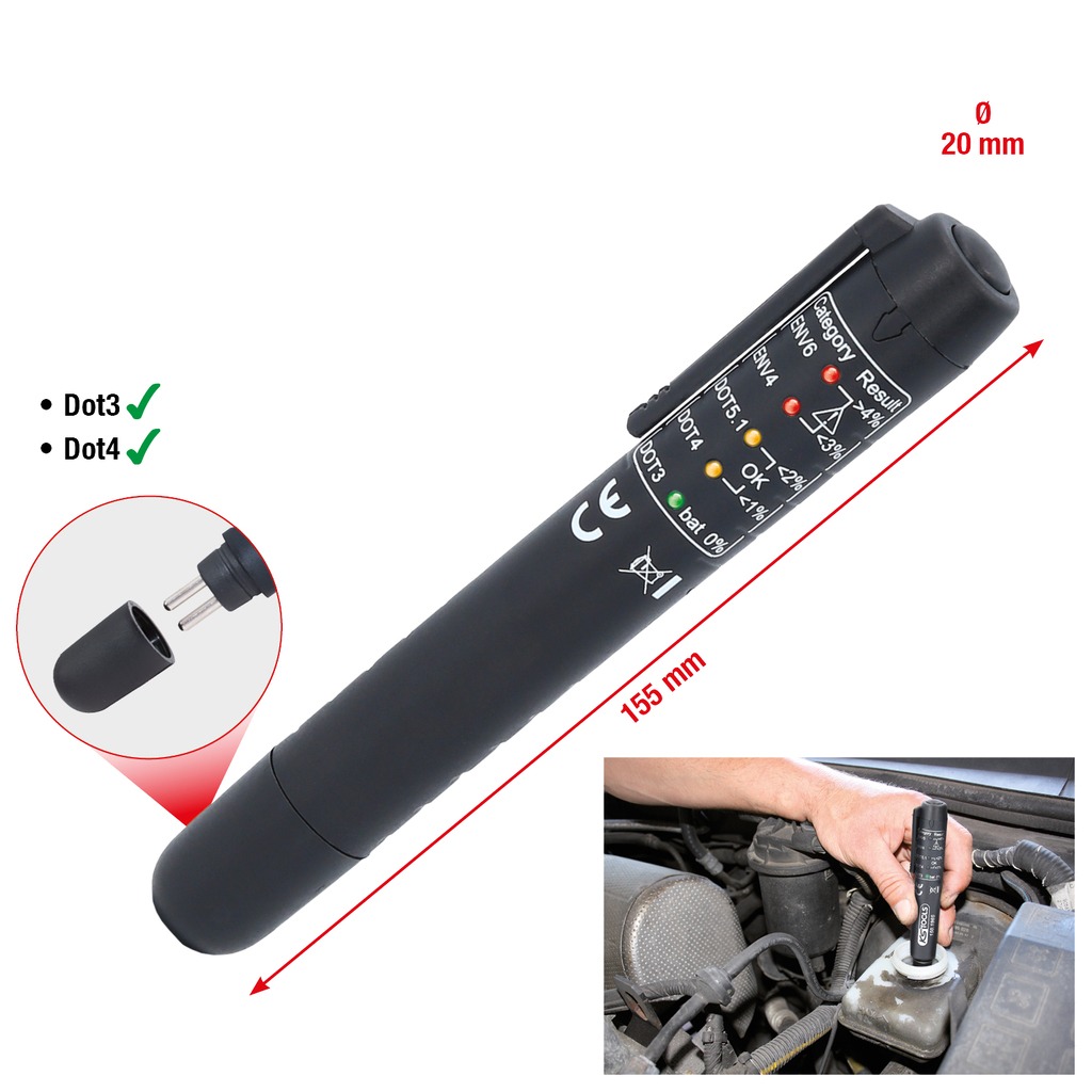 KS 150.1969 - KS-TOOLS Remvloeistoftester voor DOT en ENV