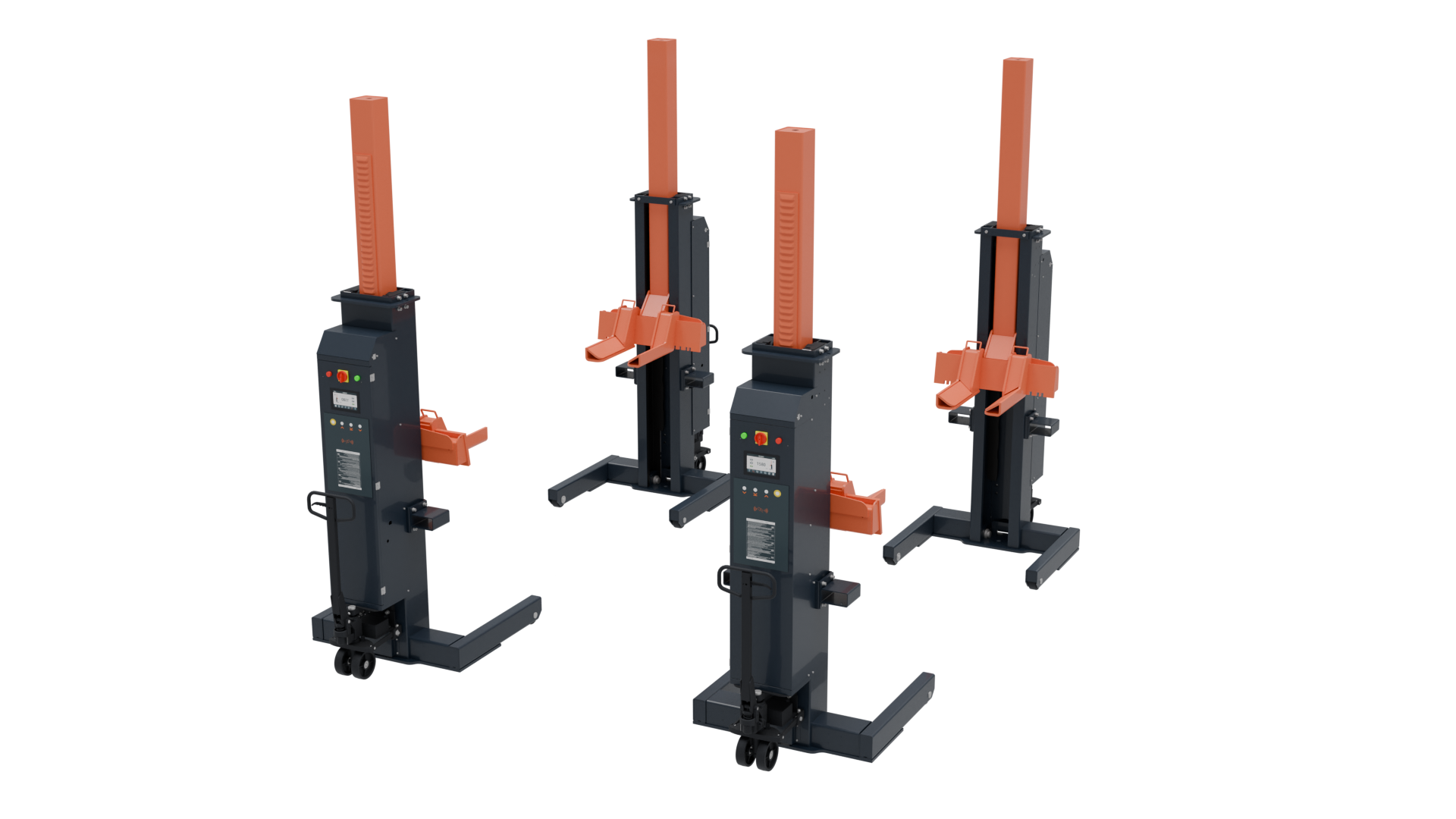 EAE EE-HDM8-4 - EAE SET VAN 4 MOBIELE KOLOMMEN ZONDER KABELS (DRAADLOOS), 8T