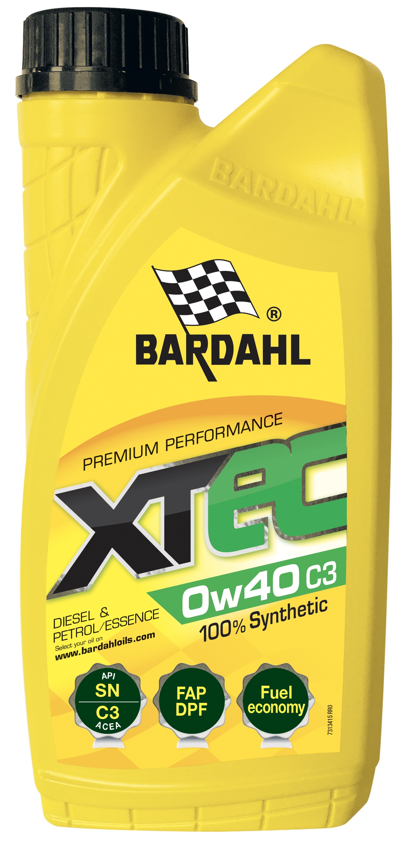 BAR34151-Bardahl 0W40 C3 XTEC Motorolie, 1L