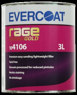 Evercoat Rage Gold Filler, plamuur 3L met verharder