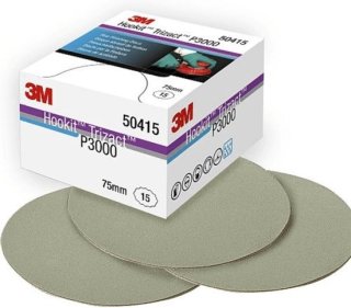 3M 50415 Trizact P3000 Hookit schuurschijven Ø75mm voor lakcorrectie (15st)