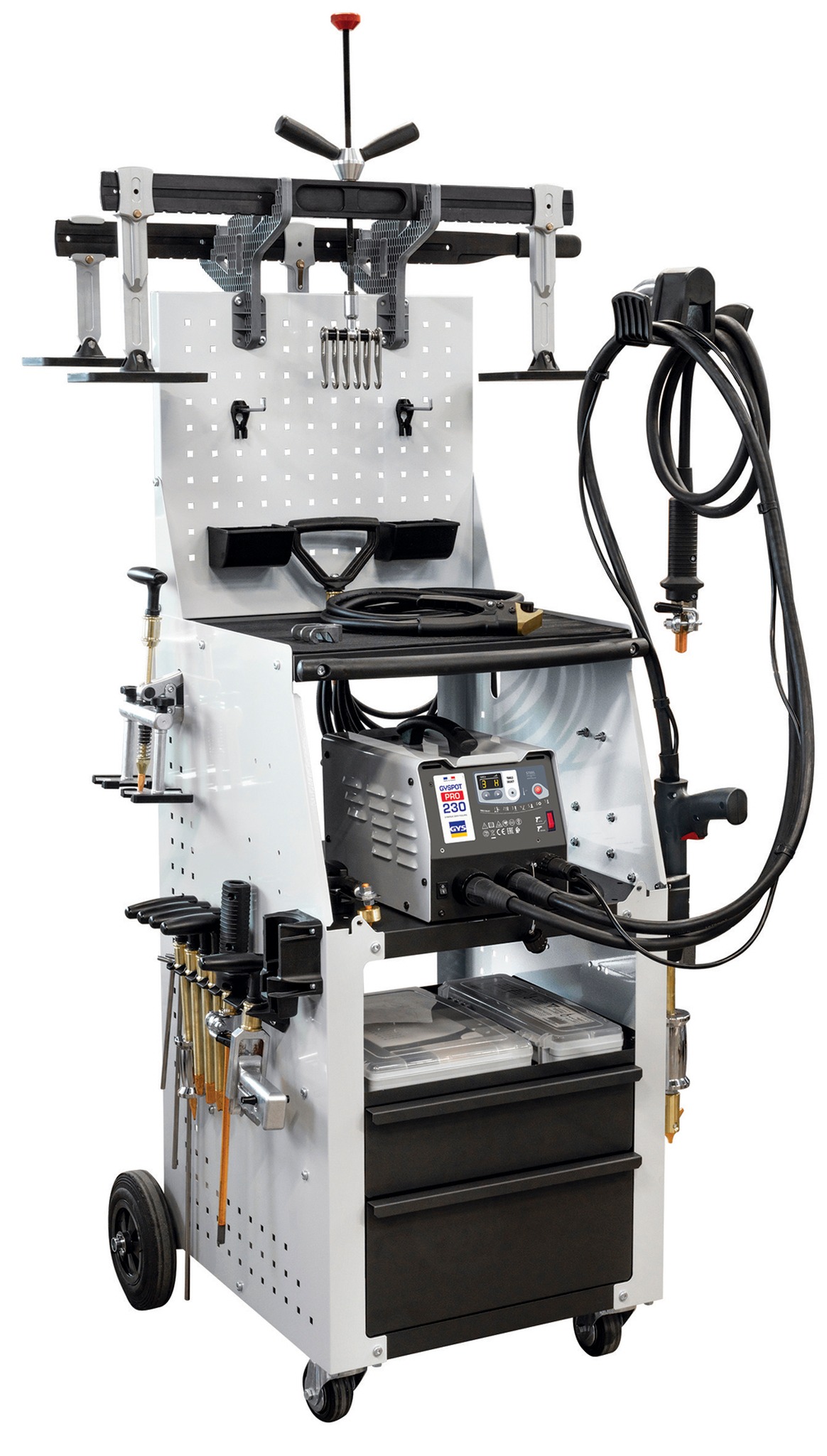 GYS 073883 - 'GYS SPEELINDER PREMIUM PRO 230, UITDEUKSTATION VOOR STAAL, 3800A, 230V