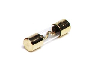 Caliber Fusible en verre audio plaqué or 24kt 10,3x38,1mm 40a, 1pc