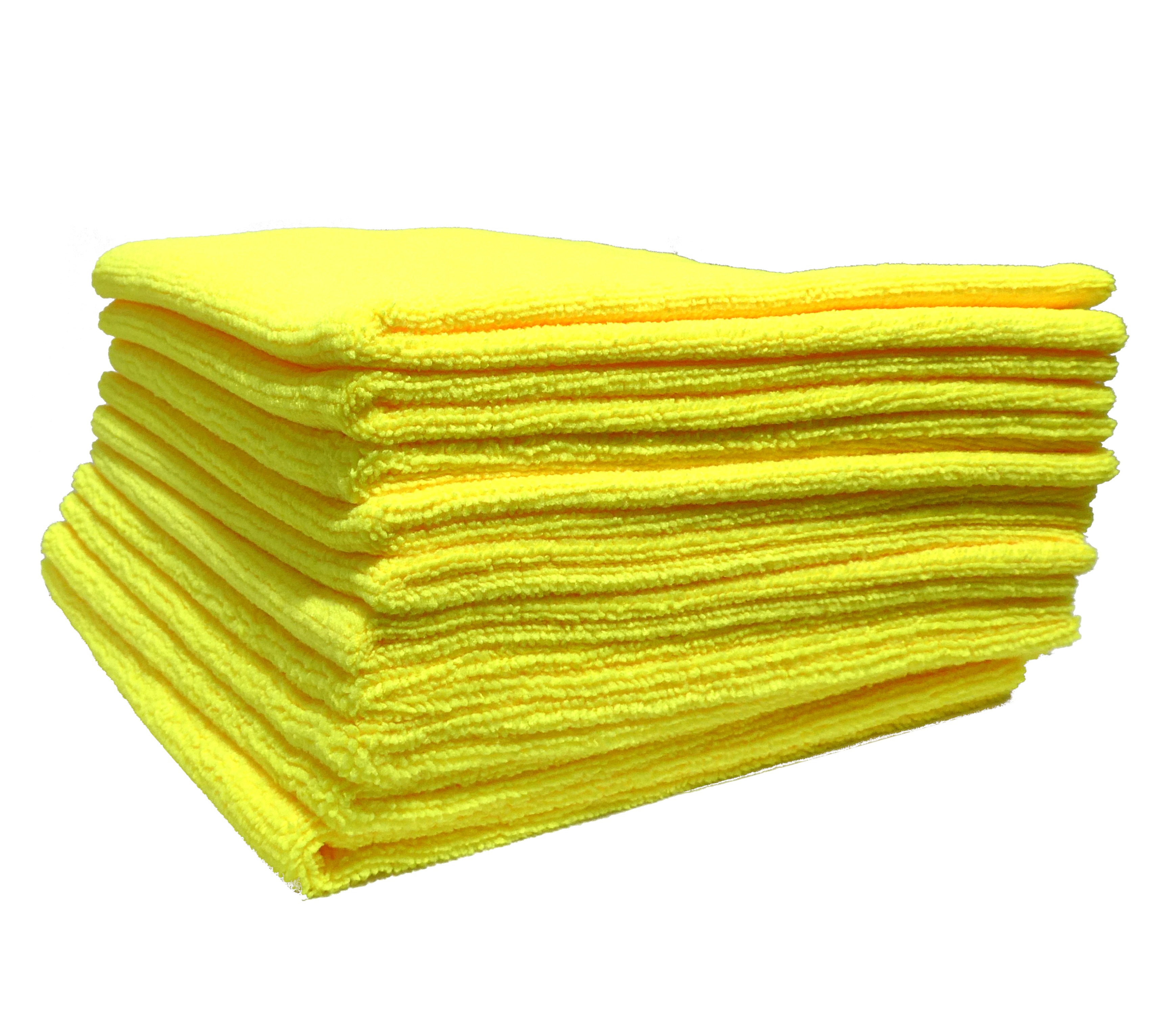 ZV MF004040FC-10 - ZVIZZER MICROFIBER TOWEL PACK, YELLOW, 40X40CM (10ST) (1)