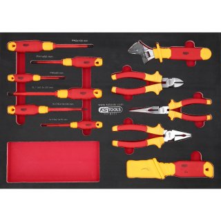 Ks-tools 117.6144 Ecoline Servante D’atelier Avec Outils Isolés Pour Véhicules Hybrides Et Électriques
