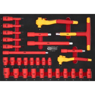 Ks-tools 117.6144 Ecoline Servante D’atelier Avec Outils Isolés Pour Véhicules Hybrides Et Électriques