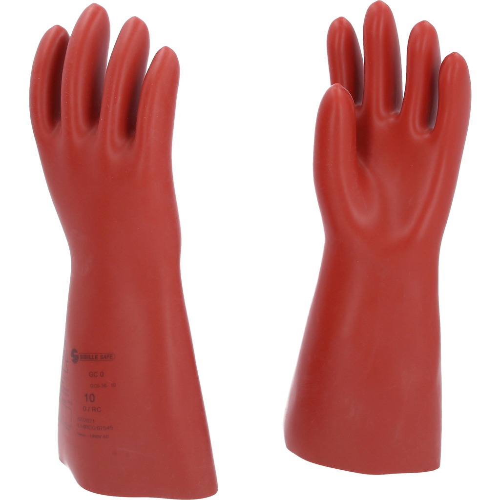 KS 117.0070 - 'KS-TOOLS Veiligheidshandschoenen voor elektromonteurs met mechanische bescherming, maat 11, klasse 0, rood, 1000V-1
