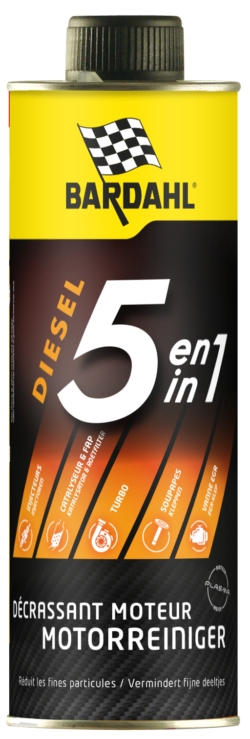 BAR3523-BARDAHL MOTOR REINIGER DIESEL 5-IN-1, 500ML