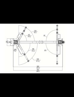 Eae Ee-62c.v3.42t.e | 2-post lift Without Base, Height Adjustable 3867mm/4300mm, 4.2t