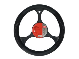 Carpoint housse de volant pu cuir, noir, Ø37-39cm