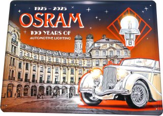 OSRAM H7 12V 55W koplampen 30 stuks + OSRAM 100 jaar metalen bord Limited Edition