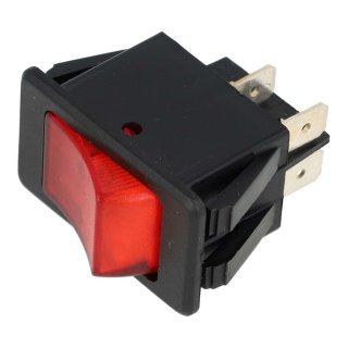 Interrupteur à bascule OFF avec LED rouge 12V 20A
