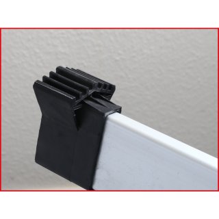 Ks-tools aluminium safety platform/ work platform with 2 steps, 1650x380x730mm