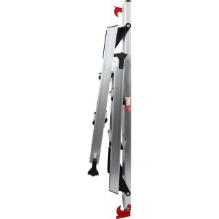 Ks-tools aluminium safety platform/ work platform with 2 steps, 1650x380x730mm