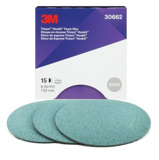 3m 30662 Trizact Disques abrasifs en mousse Ø150mm, P5000 (15pcs)