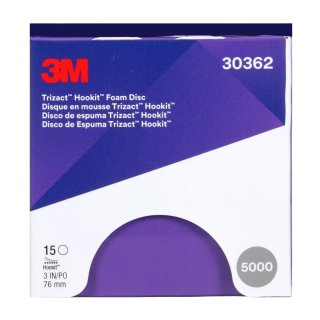 3m 30662 Trizact Disques abrasifs en mousse Ø150mm, P5000 (15pcs)