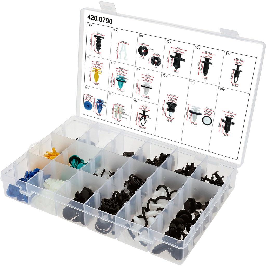 KS 420.0790 - Ks-tools Bevestigingspluggen Voor Tesla, 150dlg
