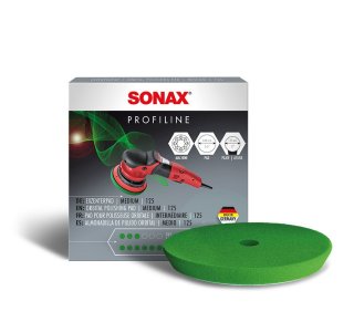 SONAX Polijstpad Groen Medium Ø125mm voor excentrische polijstmachines