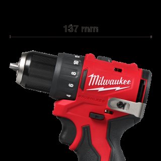 Milwaukee M12 BLDDRC-402C compacte boorschroefmachine met 40 Nm koppel