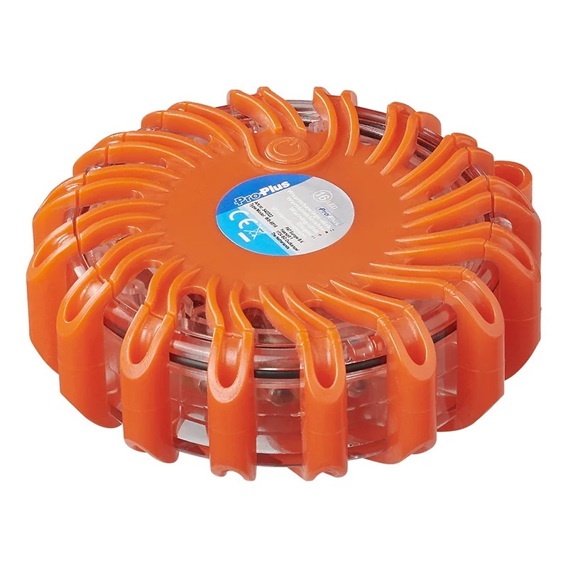 ACC PAT540322 - MAGNETISCH WAARSCHUWINGS LED LAMP, FLITSLAMP ROND, ORANJE