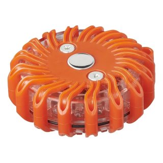 Proplus Lampe d'avertissement LED magnétique, lampe flash ronde, orange, Ø95 mm x 35 mm