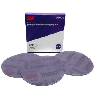 3M 02094 Trizact Hookit schuurschijven 75mm,  P1500 (25st)